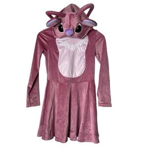Disney Lilo and Stitch Spirit Halloween Angel Dress Costume Pink Medium Dress Up